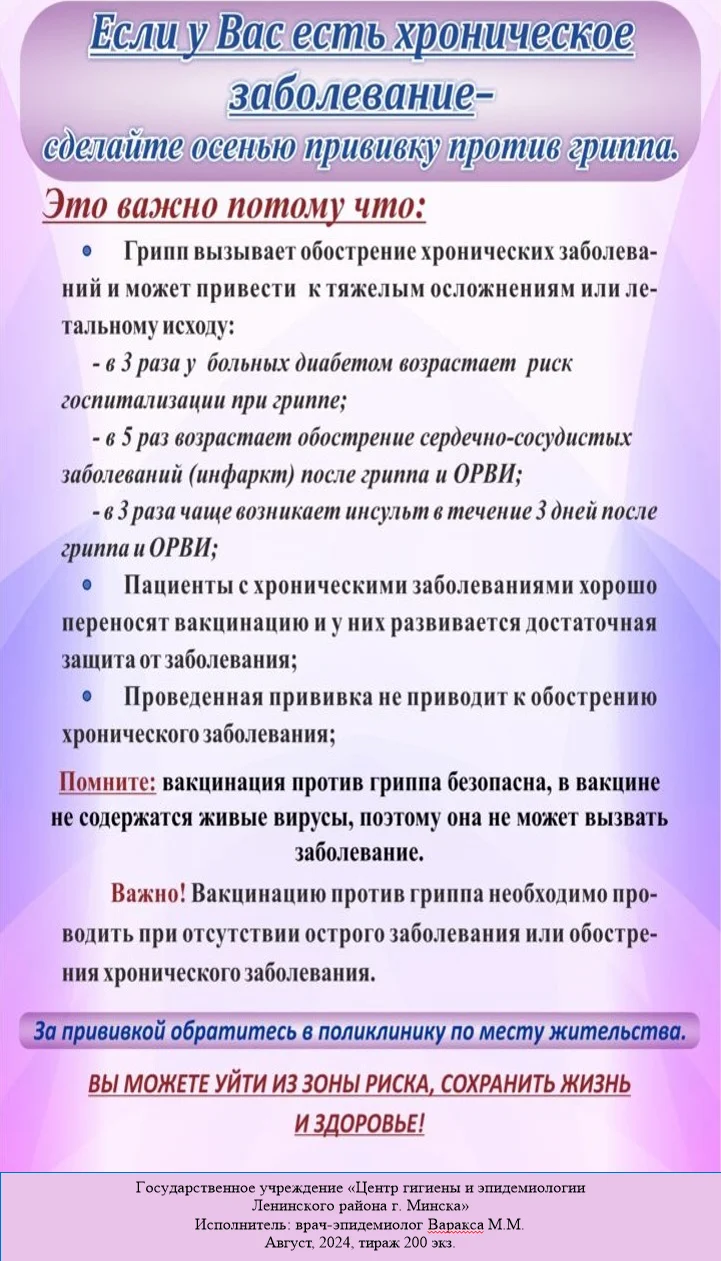 Памятка- прививка против гриппа- ХЗ